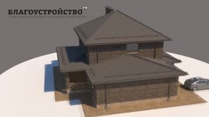 Проект двух этажного дома 180м2 с гаражом // Архитектор Николай Ершов