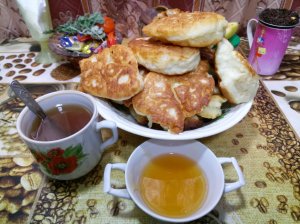 ?? Рецепт пышных оладьев на дрожжевом тесте с медком ?