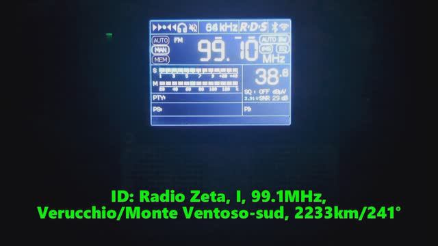 23.06.2024 19:13UTC, [Es], Radio Zeta, Италия, 99.1МГц, 2233км