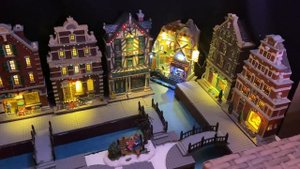 Create Your Own Lemax Christmas Village | DIY Dutch Canal Display