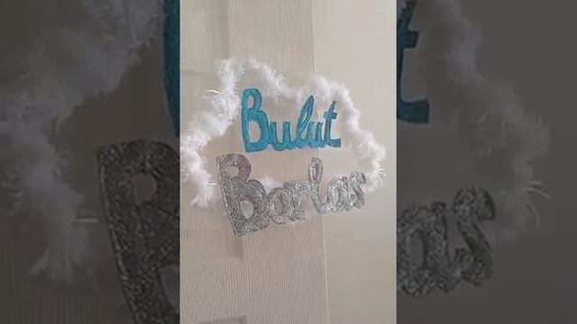 Именной декор в детскую/Рассказываю как я делала пошагово/Облачко в детскую смотреть онлайн