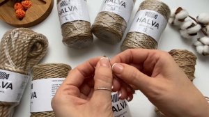 Обзор джутовой пряжи Halva