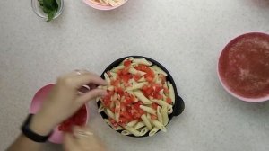 Макароны с овощами в духовке