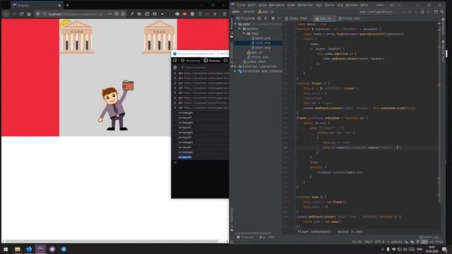 Простая игра на HTML и JavaScript | Simple game on HTML and JavaScript смотреть онлайн