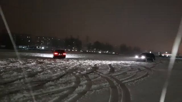 Ночной дрифт Subaru VS BMW Антон Матвеев