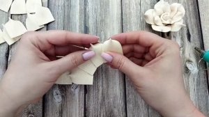 ???Роза из глиттерного фоамирана