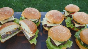 Сочный дачные бургеры с яйцом на гриле(делюсь рецептом).