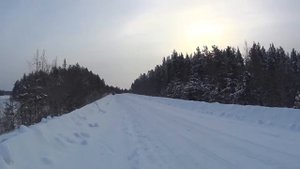 Зимняя рыбалка в Карелии на Верхнем-Куйто с женой ч1.