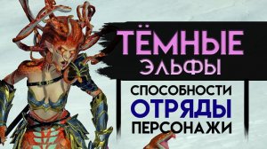 ОБЗОР Тёмных Эльфов в Total War: WARHAMMER II - The Shadow & The Blade (герои, отряды, способности)