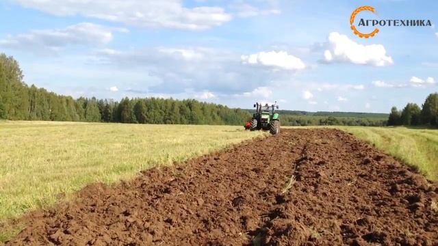 Deutz Fahr X720 + плуг Atlant-7 смотреть онлайн