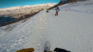 Красная поляна 2023 Альпика, Спуск с Приюта ветров 2256 до 1500.