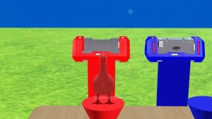 Long Slide Game With Elephant Gorilla Buffalo Hippopotamus Tiger - Funny 3d Animals Ep188