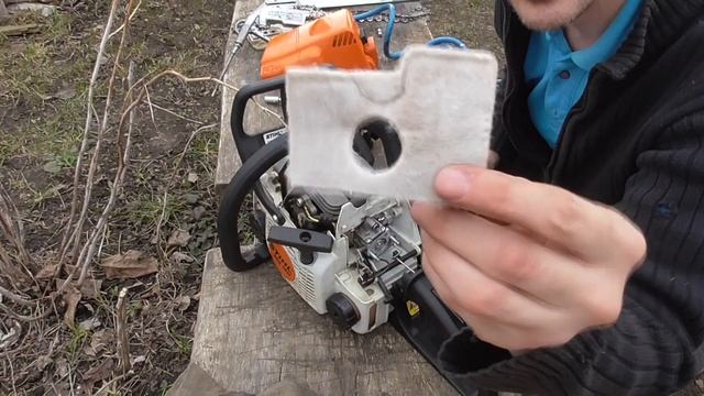 Бензопила Stihl MS180 запуск после долгого простоя