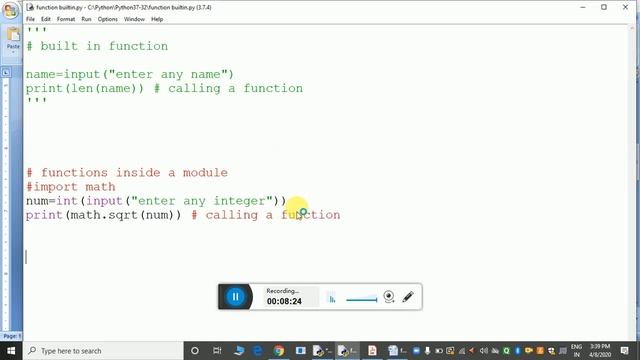 Python function and its type by Monika, PGT(CS)