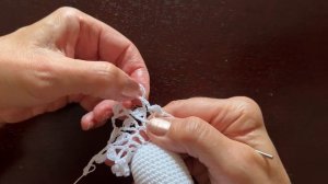 Большой ажурный рождественский ангел связанный крючком - МК #21