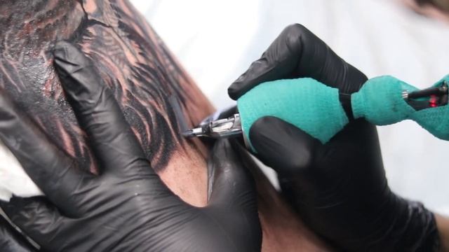 Realistic Lion Tattoo cover up on arm by Chospre - Black and Grey Realism смотреть онлайн