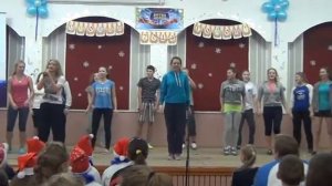 9 "А" класс. Песня "Вдох глубокий, руки шире"