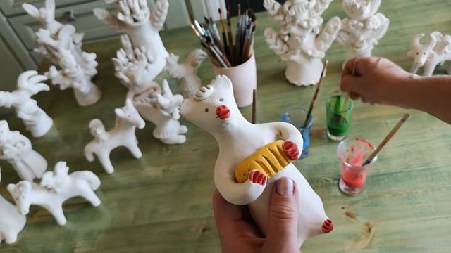 Мастер-класс по росписи хлудневской игрушке с народным мастером России Татьяной Полубинской смотреть онлайн