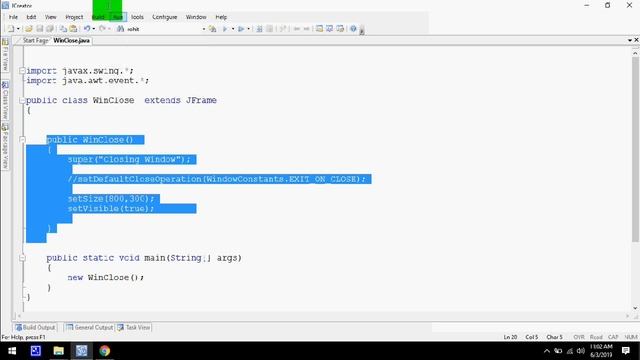 How to Close JFrame in Java смотреть онлайн