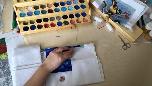 206. Покажу вам как я стала вышивать бисером на чистой канве