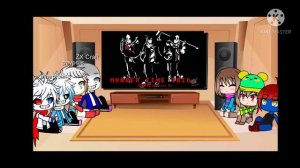 Undertale React to Villain Sans Squad opening