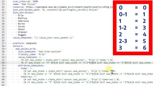 Pollenflug-Daten des DWD in Home Assistant einbinden | Bar Card | Template-Sensor смотреть онлайн