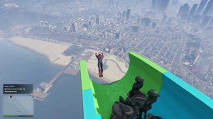GTA 5  Spiderman water slide  funny fails , WATER RAGDOLL