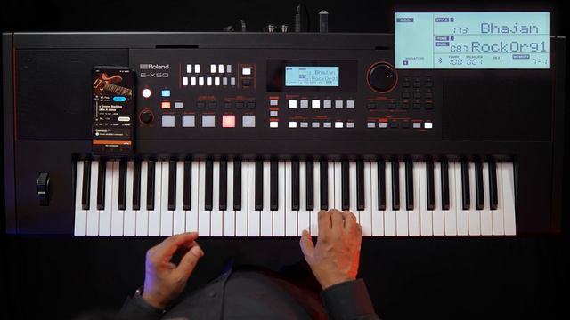 Roland E-X50 Keyboard Bluetooth Function смотреть онлайн