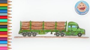 4.Раскраска для детей - Лесовоз - Крошка Антошка TV.mp