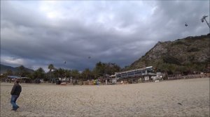 Турция: Пляж Дамлаташ в январе. Погода в Аланье. Зеленая зима