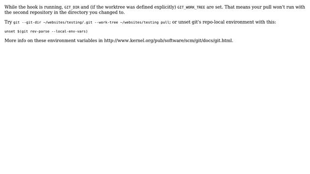 DevOps & SysAdmins: Git - post-receive hook with git pull "Failed to find a valid git directory" смотреть онлайн