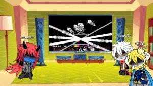 реакция персонажей андертейл на undertale_neutral run sans fight remake new update