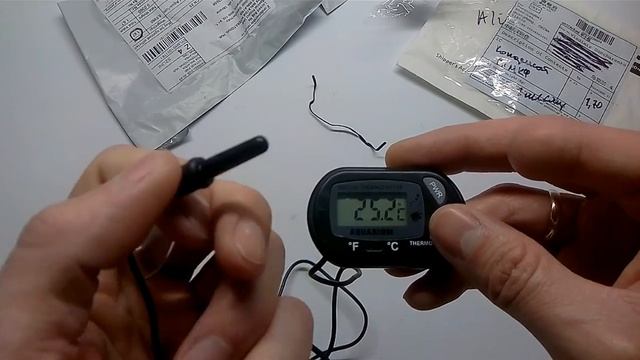 Долгожданные посылки из Китая / Термометр для аквариума и SMD конденсатор смотреть онлайн