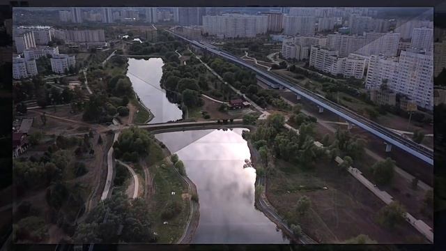 Парк в Южном бутово с высоты птичьего полета