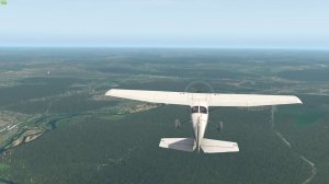 X-plane 11 / C172/ фотоподложка Екатеринбурга
