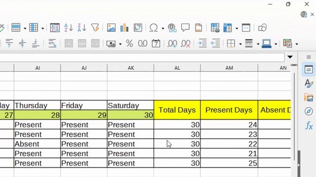 Creating Attendance Sheet in Libre calc@COMPUTEREXCELSOLUTION смотреть онлайн