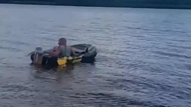 Лодочный эл.мотор. Оригинальный привод. 2 видео смотреть онлайн