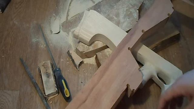 Делаем ложе для пневматики из фанеры вместе. Превью. смотреть онлайн