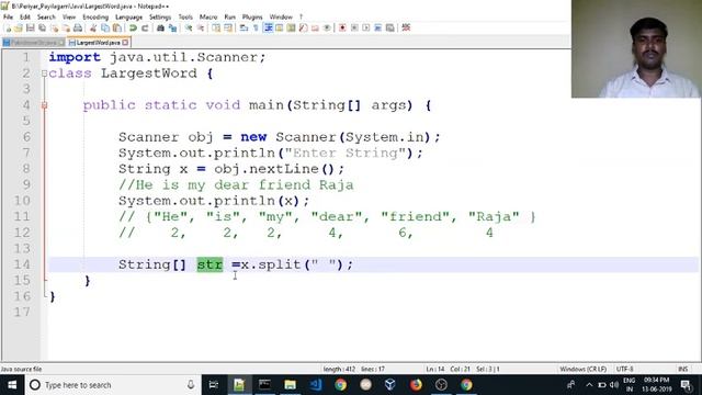 ?Find Largest word in a String ☕Java Interview Programs ?? Campus Interview Programs ??? Java Job
