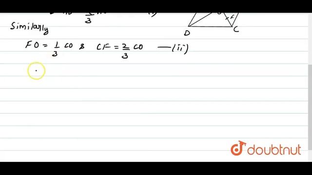 "`A B C D` is a parallelogram and `E\ a n d\ F` are the centroids of triangles `A B D\ a смотреть онлайн