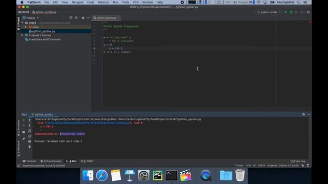 AlluringMind Python Intro: Syntax