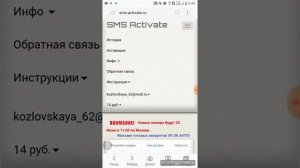 Как пополнить баланс SMS-activate