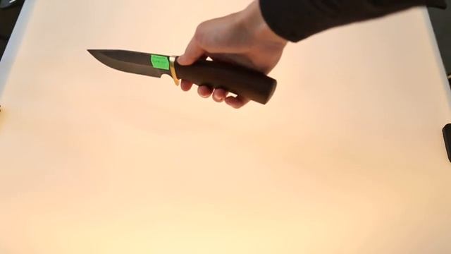 Нож из алмазной стали ХВ5 Охотник с рукоятью из венге смотреть онлайн
