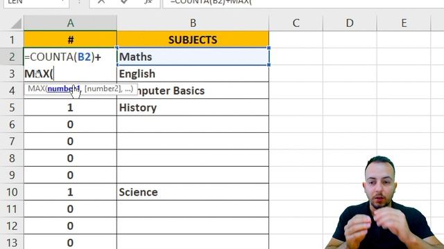 How to Automate Lists in Excel | Auto Populate Sequence | IF, COUNTA and MAX Function