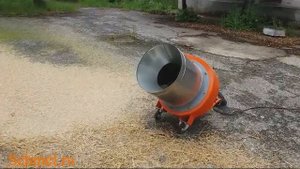 Зернодробилка-сенорезка Шмель, измельчение хвои