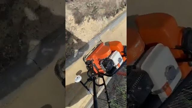 Трамбовка песка виброплитой Патриот. смотреть онлайн