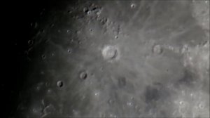 The moon through a telescope