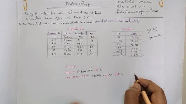 Lec: 85 | Problem Solving with SQL 3 | Find out those student information whose  CGPA more than 3.5