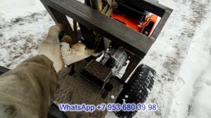 Самодельный минитрактор полный привод. Первый выезд.