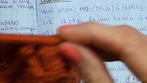 Мужской свитер ＂ORANGE＂. Вязание спинки：линия проймы+горловина+скос плеча ч2 - Knitted men's sweater